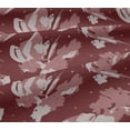thumbnail image 4 of oneOone Cotton Jersey Maroon Fabric Florals Sewing Material Print Fabric By The Yard 58 Inch Wide-AAC, 4 of 4