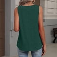 thumbnail image 6 of Tank Tops for Women Curved Hem Tank Top Women Womens Camisole Tank Tops Wide Strap Tank Tops Athletic Tank Tops Womens Sleeveless Tops Womens Flowy Tops Green L, 6 of 8