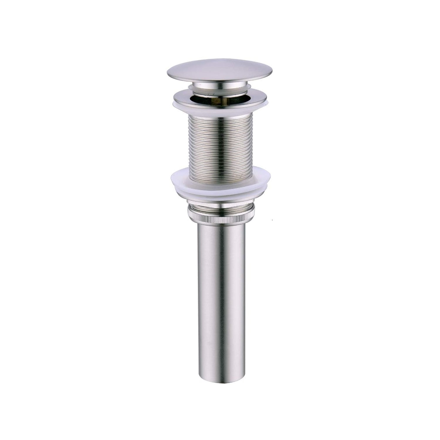 Wall Mounted Bathroom Sink Faucet with Pop-Up Drain (No Overflow), Dual Cross Handle, Anti-Splash Aerator