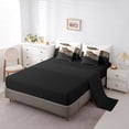 thumbnail image 5 of jejeloiu Wild Cheetah 7-Piece Bedding Comforter Set,Woodland Animal King Bedding Sets,Black Brown Bed Sheets For Adults,Ultra Soft Home Decor Reversible, 5 of 8