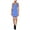 Blue - medblue, variant on bar III Womens Solid Sheath Bodycon Dress, Blue, Large