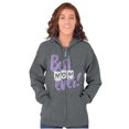thumbnail image 3 of Cute Heart Best Mom Ever Mother's Day Zip Hoodie Sweatshirt Women Brisco Brands 2X, 3 of 4