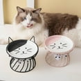 thumbnail image 4 of Bol pour Chat Surélevé en Céramique : Bol Rond pour Chiot, Bol d'Alimentation pour Chaton avec Support, 4 of 10