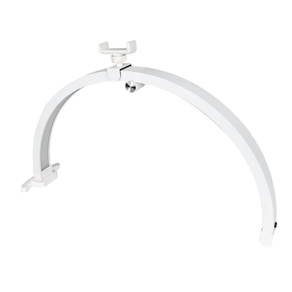 22Inch Half Moon Nail Desk Lamp 20W Touch Control Foldable Manicure Beauty Light with Phone Clip White EU Plug