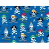 Pack of 1, Pirate Party Embossed Wrapping Paper Roll, 24" x 417' For Party, Holiday & Events