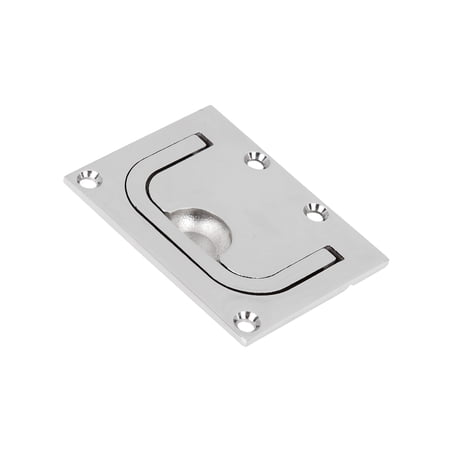 Unique Bargains 316 Stainless Steel Boat Floor Locker Hatch Lift Flush Ring Pull Handle 76 x 57 mm