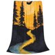 thumbnail image 2 of Fotbe Sunset River Pine Trees Manta de Franela Acolchonada con Estampado, Súper Suave y Esponjosa, Extra Grande para Sofá, Cama, Uso Todo el Año-40"x30", 2 of 7