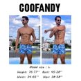 thumbnail image 4 of COOFANDY Mens Quick Dry Lightweight Square Leg Cut Trunks Swimwear, 4 of 6