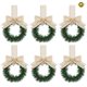 thumbnail image 3 of 1/4 Piezas Pequeña Corona Navideña 11 8 Pulgadas Gabinete Navideño Mini (camello), 3 of 9