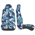 thumbnail image 3 of Yiaed Blue and White Butterflies Print Car Seat Covers,Universal Auto Seats Protector Fits for Car,SUV Sedan,Truck,Automotive Seat Covers & Accessories(Two packs), 3 of 7