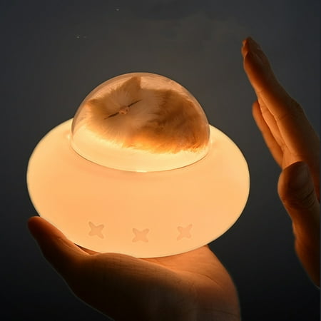 

Silicone Cute Cat Night Light for Kid Touch Color-Changing Night Lamp for Bedroom Bedside Living Room Decoration Birthday Christmas Gifts for Toddlers Children Girl Boy