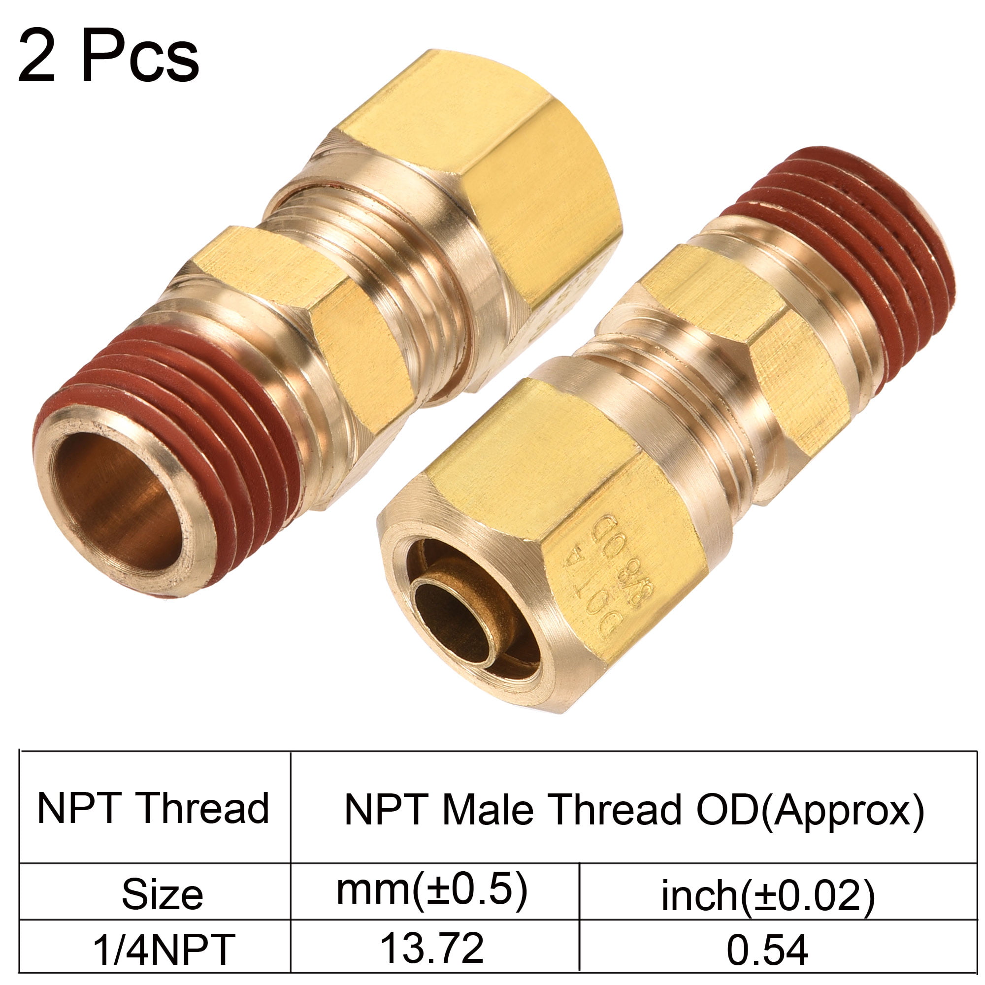 STRAIGHT COMPRESSION Plumbing Fittings Brass MM ELBOW TEE STOP END COUPLING 