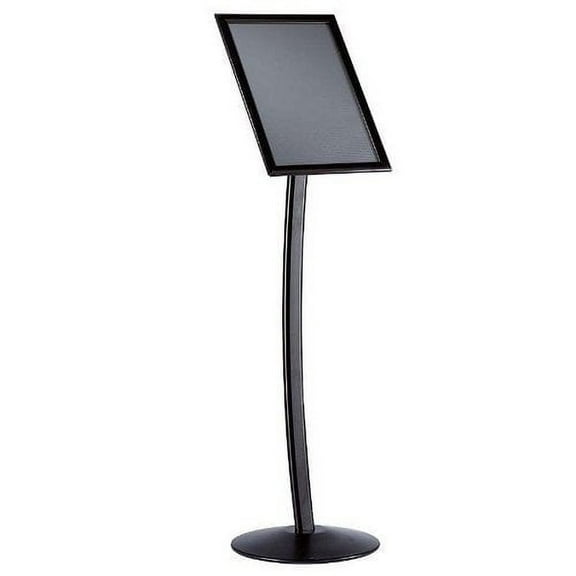 Curved Sign Holder 18" x 22" Poster Size Black, Landscape & Portrait position