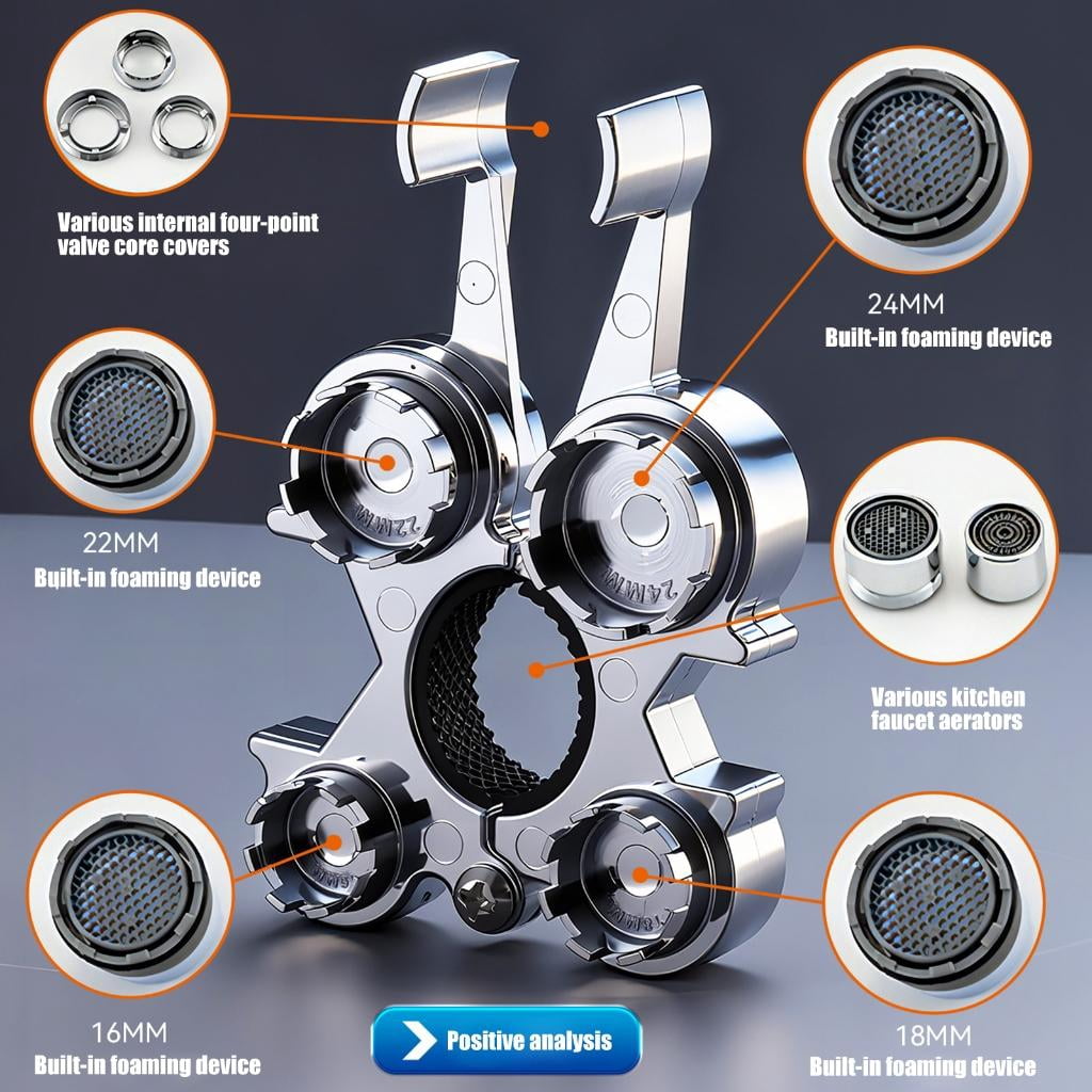ANXPTIME Ergonomic Metal Faucet Aerator Maintenance Kit For Professional Home Plumbing
