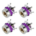 thumbnail image 1 of Piezas Tapas de Cubierta de Válvula de Vástago de Rueda de Neumático Estilo Diamante de Corona Universal para Coches Camiones Bicicletas, 1 of 8