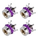 thumbnail image 3 of Tapas De Válvula De Vástago De Rueda, 4 Piezas Diseño De Diamante Tapas De Válvula De Rueda Universales Peso Ligero Para Automóviles Camiones Cergrey Púrpura, 3 of 8