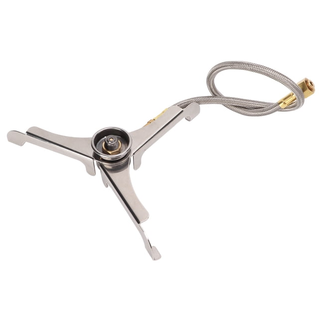Outdoor Camping Stove Split Converter Foldable Tripod Gas Stove Connector Long Adapter For Hiking Picnic Cooking