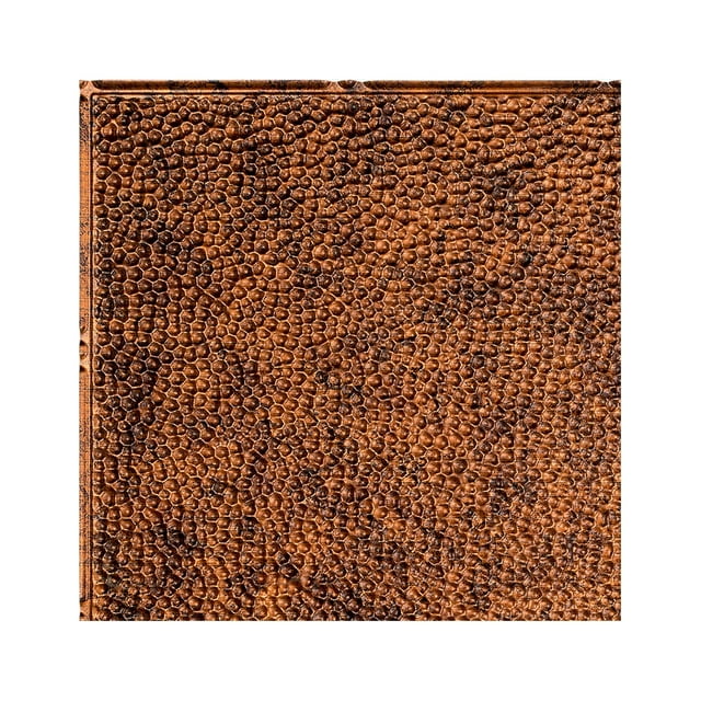 Fasade Easy Installation Border Fill Moonstone Copper Glue Up Ceiling Tile/ Ceiling Panel (12" X 12" Sample)
