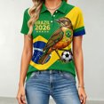 thumbnail image 5 of Women's Football Graphic T-Shirt, Women's Fashion Printed Short Sleeve Sports Top, Casual Athletic Workout Tee for Soccer Tournament 2026 Green Size: M, 5 of 5