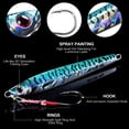 thumbnail image 2 of Goture Fishing Jigs Saltwater 60g-150g with Assist Hook, Glow Vertical Jigs, Speed Fast Lead Jig Sea Fishing Jigging Spoon Lures for Tuna, Salmon , Sailfish , Striped bass, Grouper Snapper, Kingfish, 2 of 7