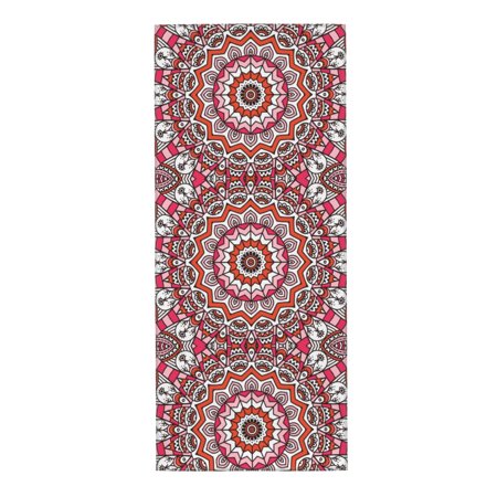 

Home Towels Red Mandala Seamless Pattern Absorbent Hanging Hand Towel Small Bath Towel Decorative Kitchen Dish Guest Towel For Spa Gym Hote 12x27.5in
