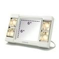 thumbnail image 3 of Jerdon Mirror Go Lightly Makeup Mirror with Lights, 3X-1X Magnification, White Base, Plug-in - Model J1010, 3 of 6