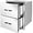 18wx23dx23h-2l, variant on Stainless Steel Outdoor Kitchen 3-Drawer BBQ Drawer - Built-in, Flush Mount - 16Wx23Dx21H