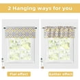 thumbnail image 5 of DriftAway Alexander Spiral Geo Trellis Pattern Window Curtain Valance Rod Pocket 52" x 14" Plus 2" Header, Yellow and Gray, 1 Pack, 5 of 6
