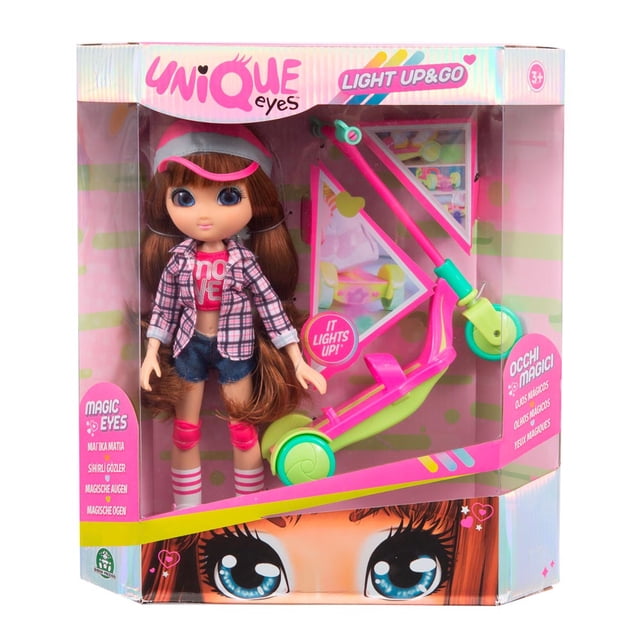 Muñeca Unique Eyes Light Up & Go