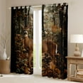 thumbnail image 2 of Castle Fairy Deer Black Out Curtains,Jungle Wildlife Curtains Pack of 2 (42x63 Each), 2 of 6