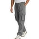thumbnail image 1 of Pantalones largos para hombre, informales, modernos, lisos, para exteriores, deportivos, con cintura elástica y bolsillos, de poliéster., 1 of 2