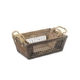 thumbnail image 3 of Set of 3 Tapered Wood Crates with Wire Panels, 3 of 7