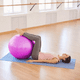 thumbnail image 4 of Pelota Fitness De Yoga Acondicionamiento 75 Cm Con Bomba Rosa, 4 of 5