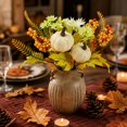 thumbnail image 4 of Fall Decor, 4Pcs 11.8 Inch Artificial Autumn Pumpkin Berry Maple Leaves Stems Picks Vase Decorations For Home Harvest Holiday Halloween Thanksgiving Table Centerpiece Indoor Decor, 4 of 6