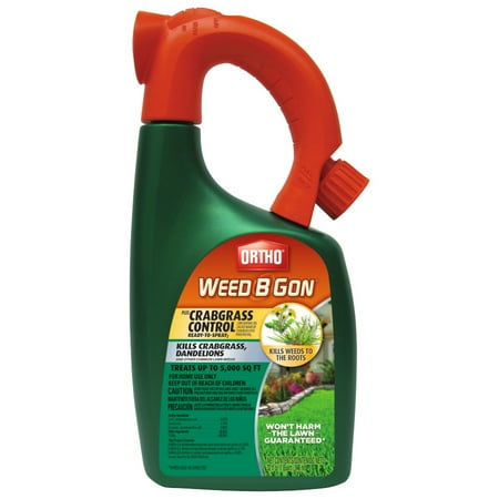 Ortho Weed B Gon MAX Plus Crabgrass Control Weed Killer for Lawns Ready-To-Spray 32 oz