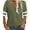 Army green, variant on Dellytop Women V-Neck Half Sleeves Solid T Shirt