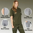 thumbnail image 2 of Women's Scrub Sets, Scrub Top and Pants (Olive, 3X-Large), 2 of 7