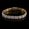 thumbnail image 4 of 4.65 Ct SI/HI Baguette Diamond Link Chain Bracelet Solid 18k Yellow Gold Jewelry, 4 of 4