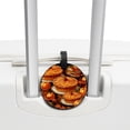 thumbnail image 3 of Thanksgiving Pumpkin Pie 2pcs PU Leather Round Bag Tags Suitcase Handbag Tags with Privacy Cover and Name ID Tag for Travel Luggage, Handbags, Backpacks, School Bags, 3 of 6