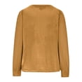 thumbnail image 5 of Sexlip Womens Cowl Neck Blouse Long Sleeve Velvet Fabric Flowy Silhouette for Evening Occasions Yellow XXL, 5 of 8