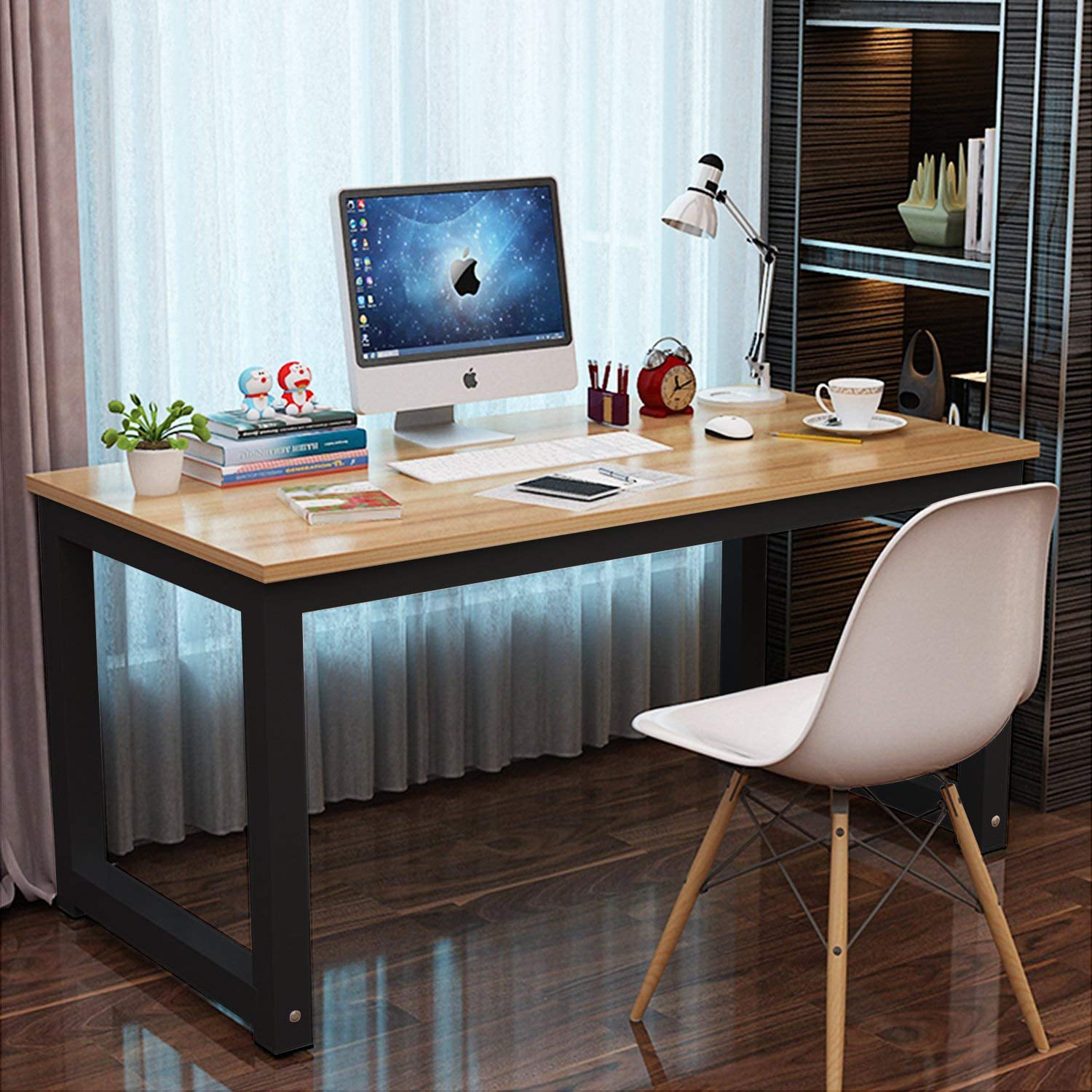 Professional Office Desk Wood & Steel Table Modern Plain Lap Desk