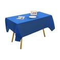 thumbnail image 5 of 1Pc Disposable Peva Tablecloth, Thickened Rectangular Dark Blue Table Cover With Waterproof Oilproof Feature, For Picnics Parties Weddings Indoor Outdoor Events, 5 of 5