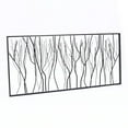 thumbnail image 5 of LuxenHome Black Abstract Trees Rectangular Metal Wall Decor, 5 of 10