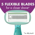 thumbnail image 4 of BIC Soleil 5 Sensitive Women's Disposable Razors with 5 Blades, 2 Count, 4 of 9