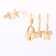 thumbnail image 6 of Pearl Dangle Hoop Earrings for Women - Dainty 14K Gold Plated Small Drop Chain Hoops Trendy Earring Sets for Multiple Piercing Jewelry Gifts, 6 of 10