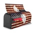 thumbnail image 4 of PHELIKA American Flag Painted Wood Wall Horse Magnetic Mailbox Covers Standard Size 25.5"H x 21"W, 4 of 8