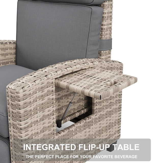 Qinaqin Outdoor cm de Anchoicker Recliner Patio Chair – 150° Ajustable Backrest Air Pump Footrest