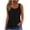 *Black, variant on Women's Floral Sleeveless Tank Top,Ladies Hollow-out Stretchy Cami,Summer Casual Blouse For Women,Hot Pink,Size XXL