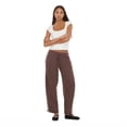 thumbnail image 5 of Forever 21 Women’s Barrel Leg Joggers with Side Stripe Detail, Relaxed Drawstring Sweatpants for Casual Everyday Styling, XS-XL, 5 of 6