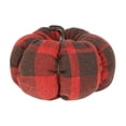thumbnail image 2 of Large Fall Fabric Pumpkins Decor, Buffalo Plaid Fall Farmhouse Table Centerpieces Decorative,1PCS Fabric Pumpkin for Halloween Mantel Porch Autumn Harvest Display, 2 of 7